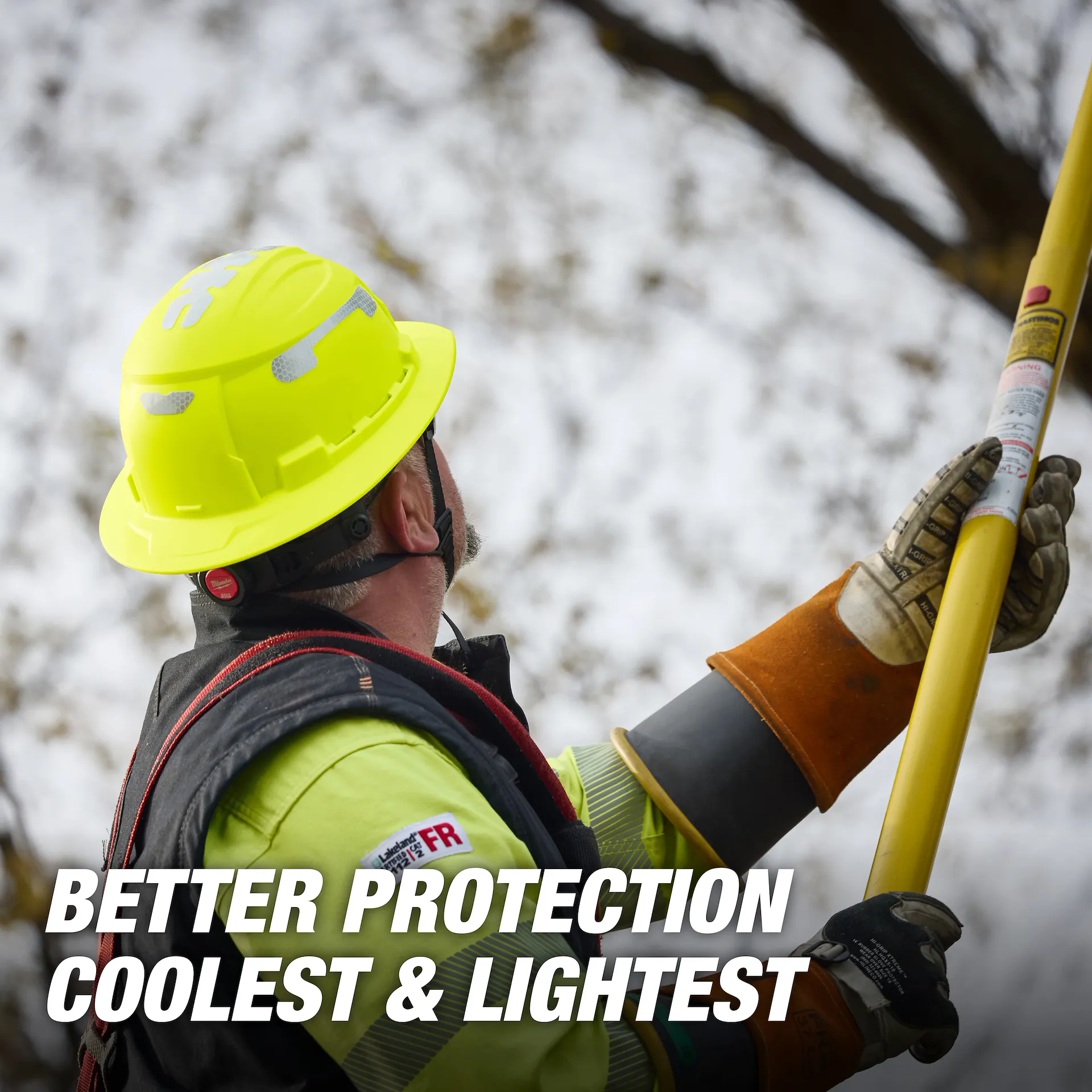 Milwaukee BOLT Full Brim Safety Helmet | Type 2 ANSI Class E & C from Columbia Safety